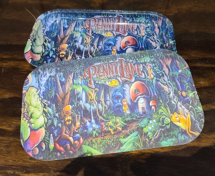 Penny Lane Mural Rolling Tray w/Lid