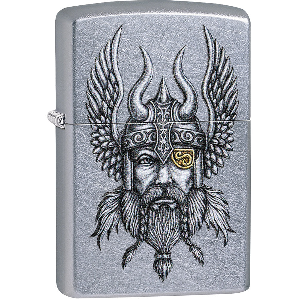 Viking w/Gold Eye Patch Zippo Lighter - 29871