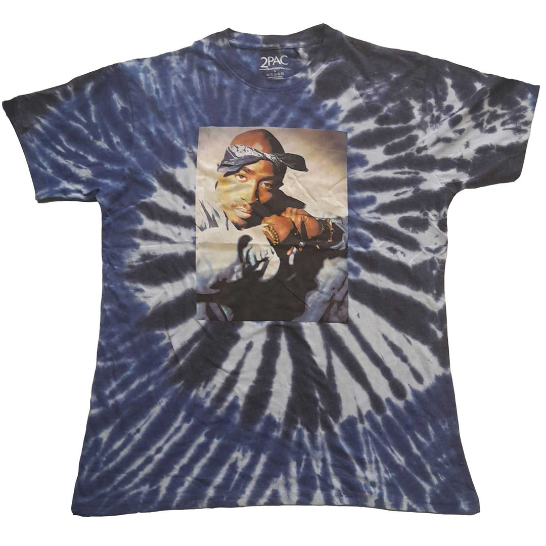 Tupac Photo Swirl Wash T-Shirt