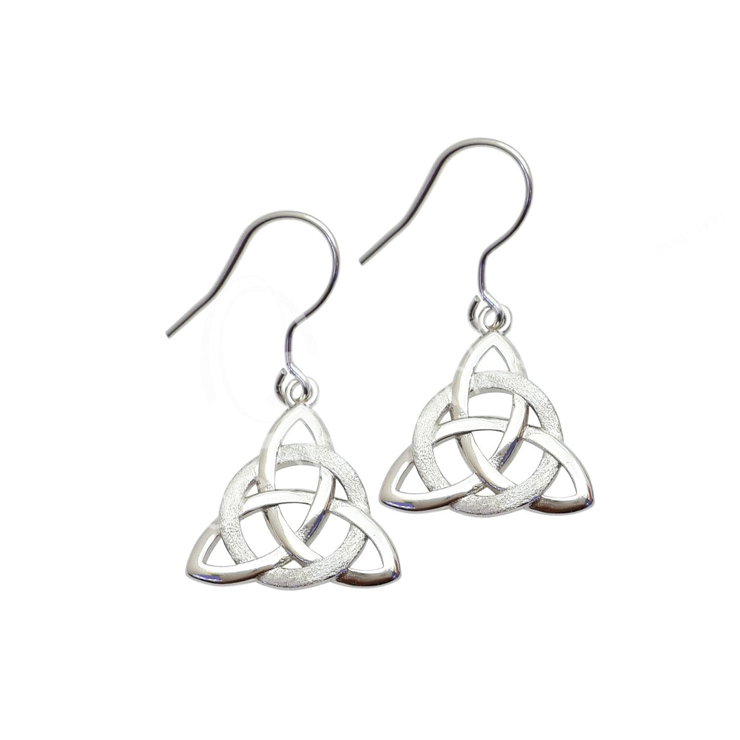 Oceanic - Sterling Silver Triquetra Earrings
