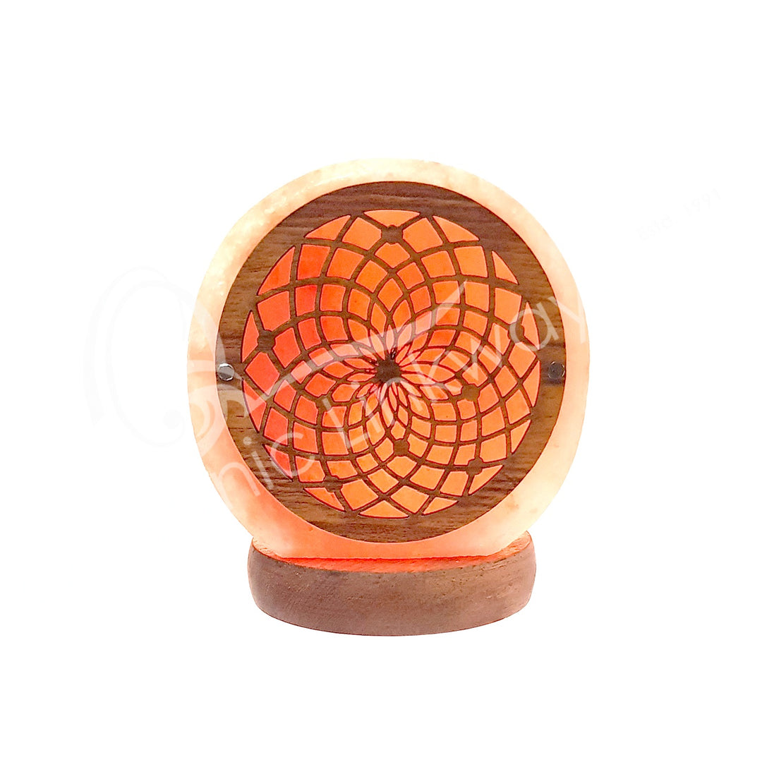 Oceanic - Wood Dreamcatcher USB Salt Lamp