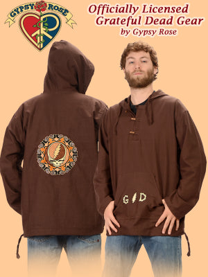 Gypsy Rose - Grateful Dead Tribal SYF Hand Embroidered Cotton Hoodie