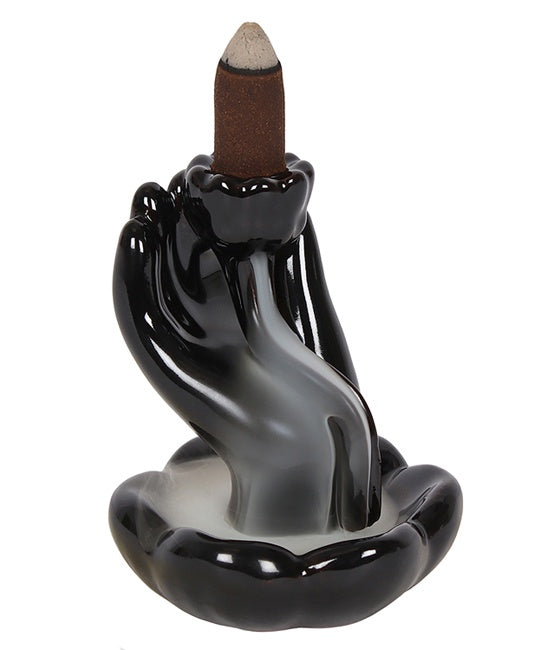 Hand Lotus Flower - Ceramic Backflow Burner