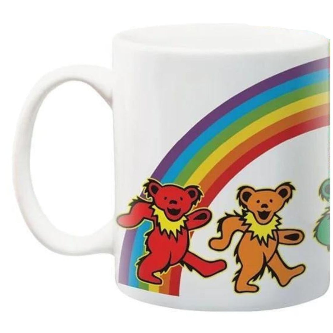 Grateful Dead Dancing Bears Rainbow Mug