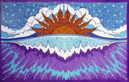 Sunset Wave Tapestry