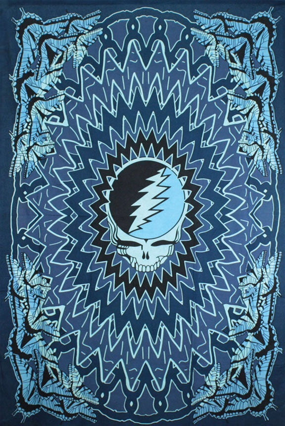 Grateful Dead Steal Your Face Butterfly Tapestry