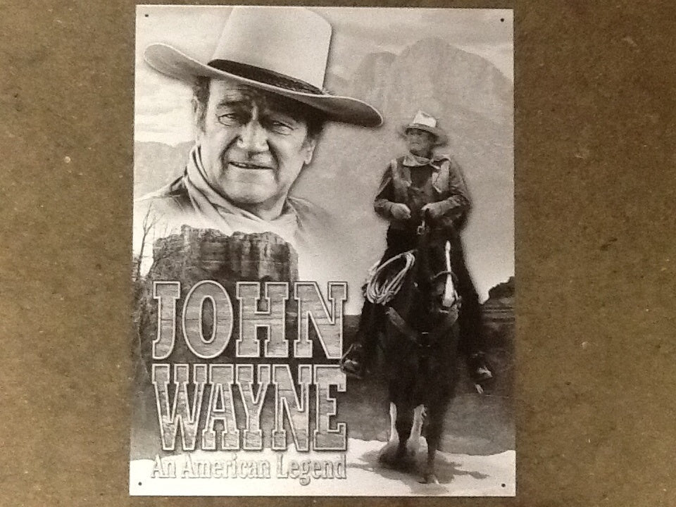John Wayne American Legend Tin Sign