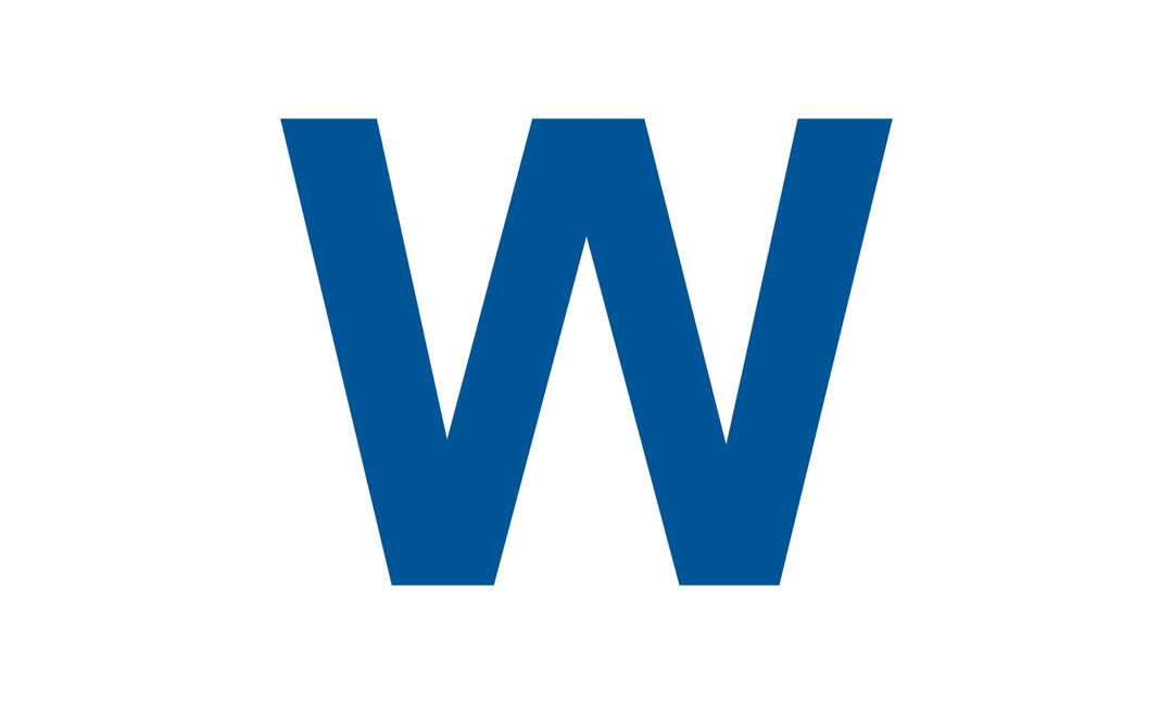 "W" Cubs Win Metal Sign- #40