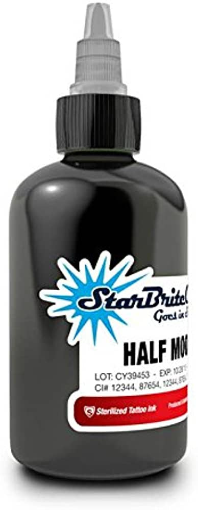 Starbrite Half Moon Tattoo Ink 1/2oz