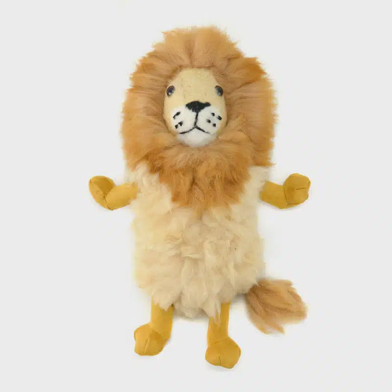 Long Legged Lion Doll - Alpaca Fur