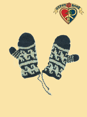 Wool Knit Mittens - Child Size
