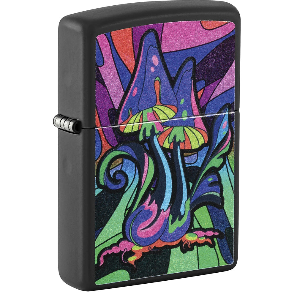 Black Light Mushrooms Zippo Lighter - 48386