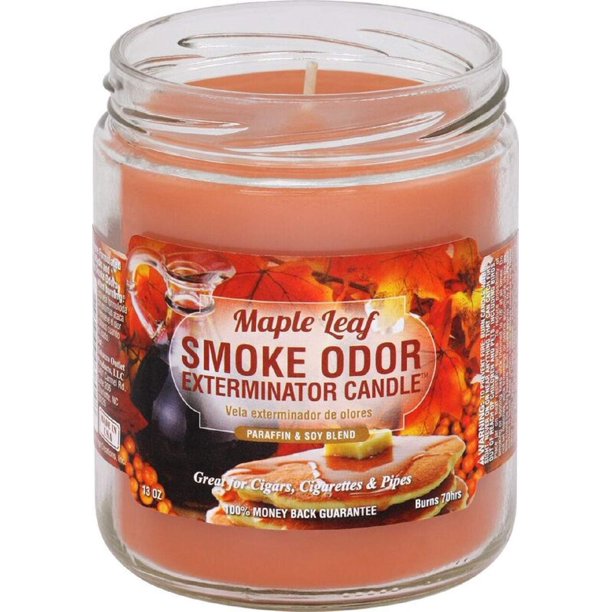 Maple Leaf Smoke Exterminator Candle