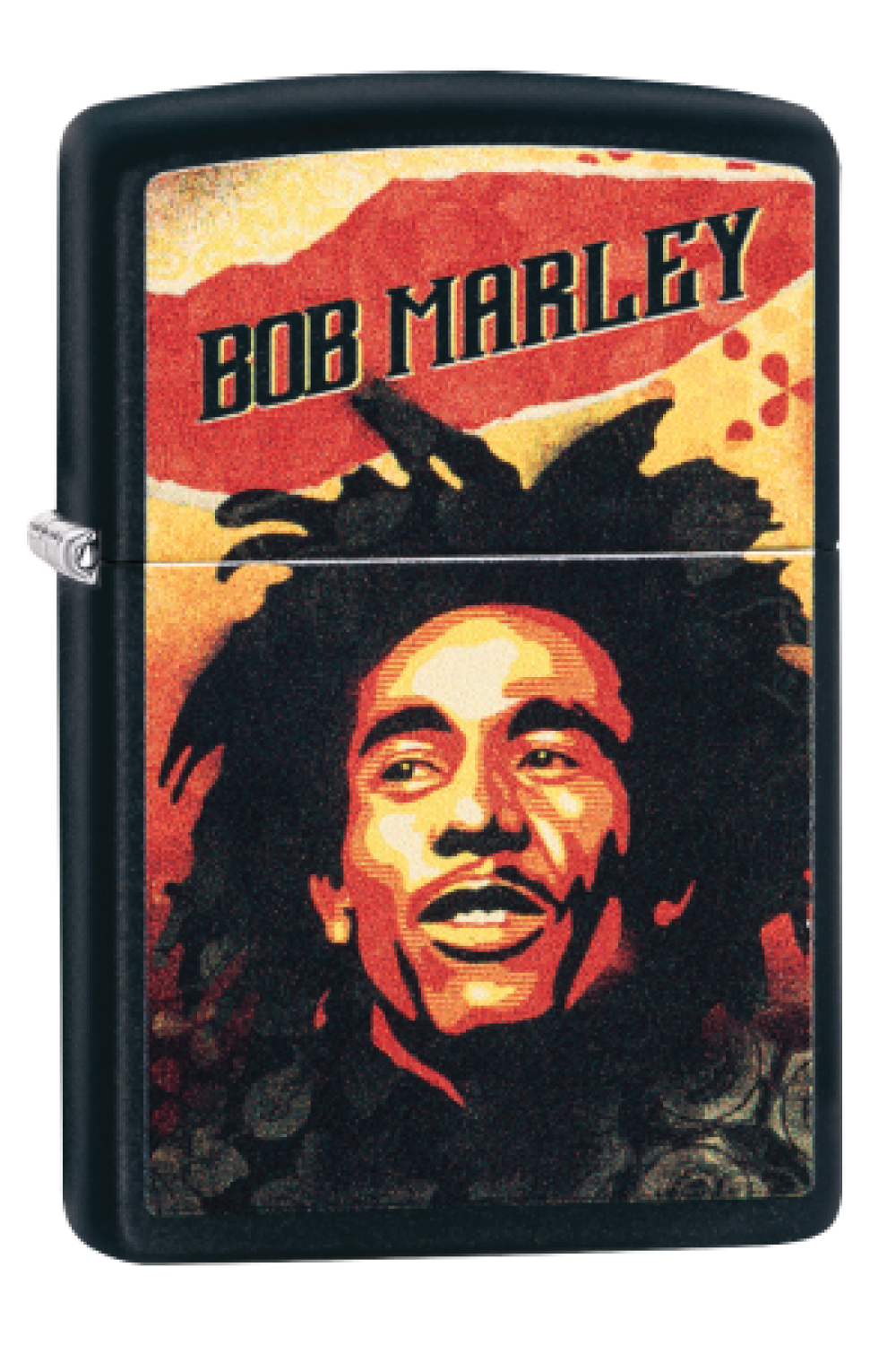 Bob Marley Black Matte Zippo Lighter