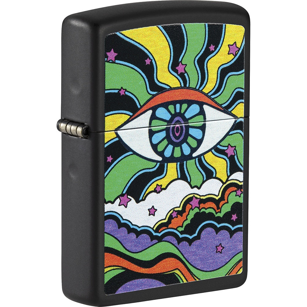Black Light Eye Design Zippo Lighter - 49699