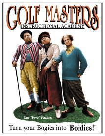 Three Stooges Golf Tin Sign