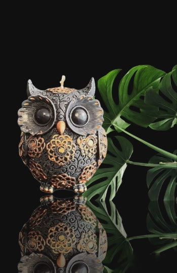 Large Owl Candle