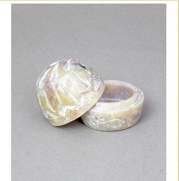 Soapstone Carved Ring Box JL500
