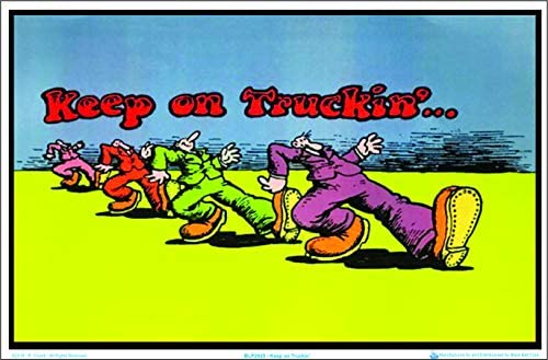 Keep On Truckin' Black Light Poster BL2A11