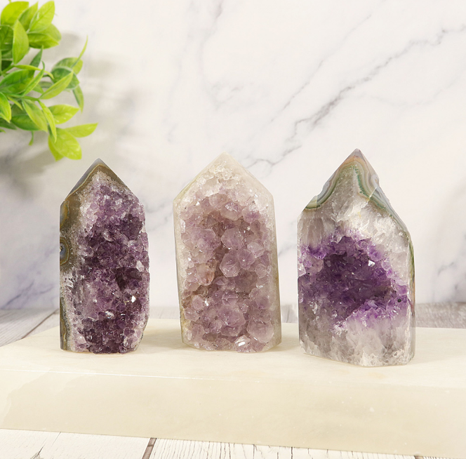 Nature's Artifacts - Cluster Tower Amethyst Crystal