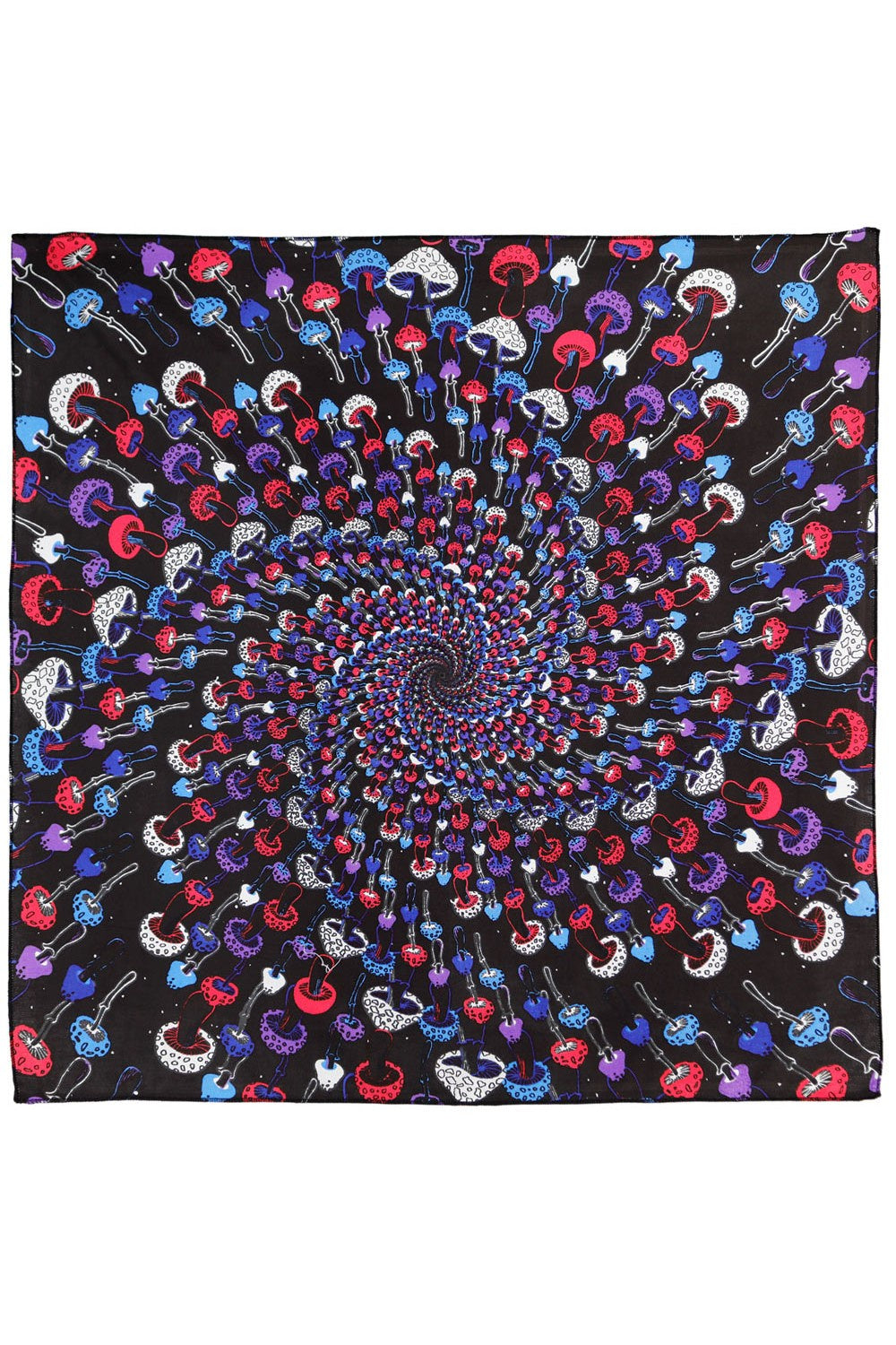 Sunshine Joy - 3D Glow Shroom Spiral Bandana