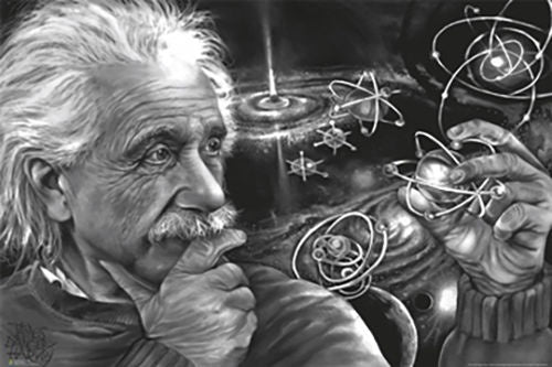 Einstein Quazar Poster