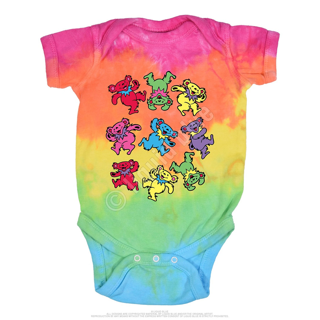 Grateful Dead Spiral Bears Onesie