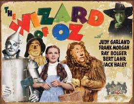 Wizard of Oz 70th Anniversary Tin Sign