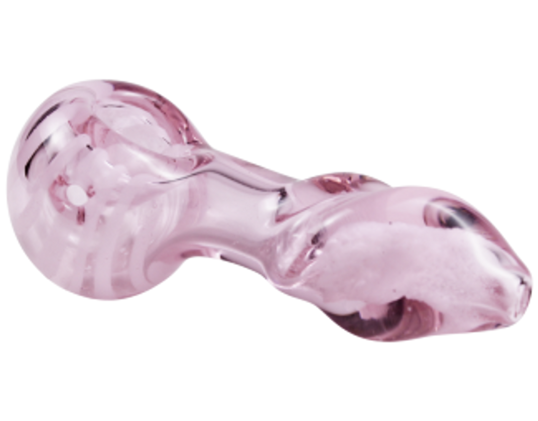 4" Cotton Candy Corkscrew Glass Pipe