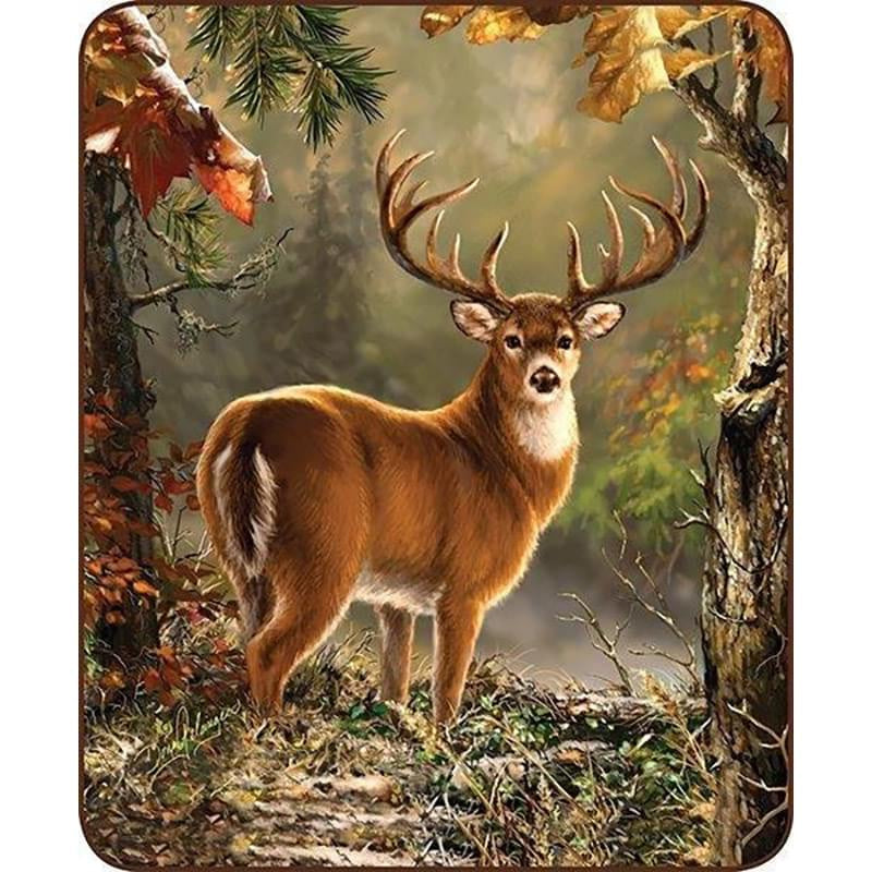 White Tail Faux Fur Luxury Blanket