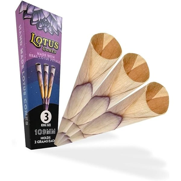 Rose Palms Lotus Petal Cones- 3 King Size Cones