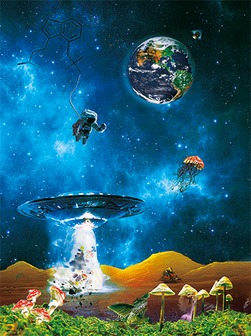 3D Poster - Mushroom Planet 359