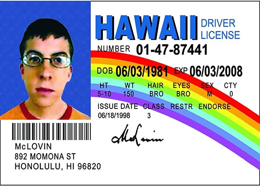 McLovin License Magnet