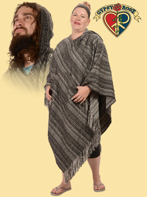 Mexicali Blues V-Shaped Brushed Gheri Poncho