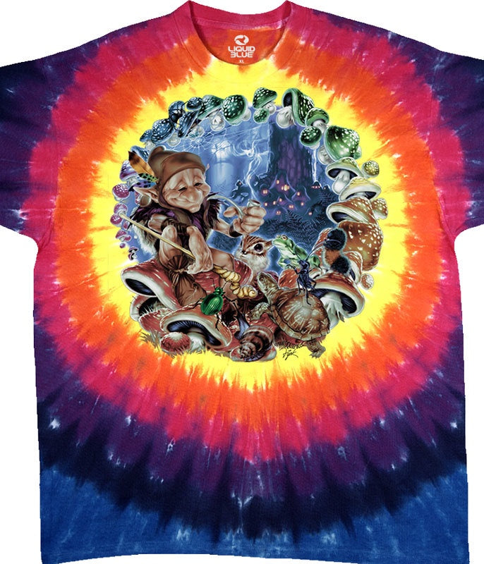 Liquid Blue - "Mushroom Elf" Tie Dye T-Shirt