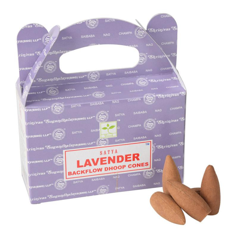 Satya Lavender Backflow Incense Cones