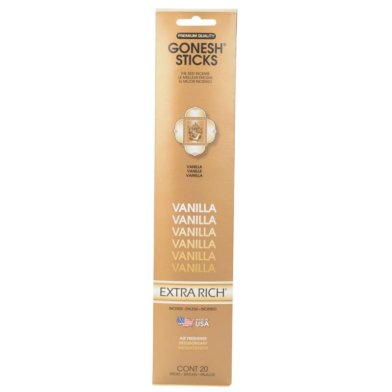 Gonesh Extra Rich Vanilla Incense 20 Ct.