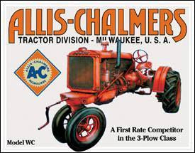 Allis-Chalmers Tractor Tin Sign