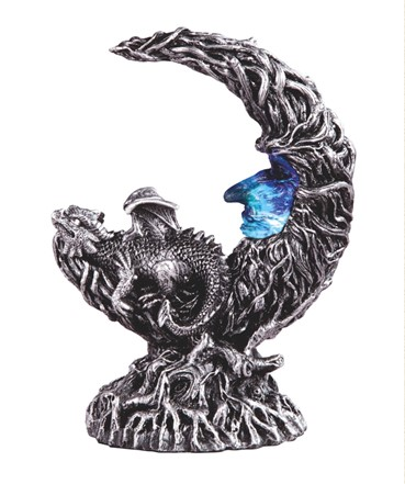 GSC - Silver Dragon on LED Moon