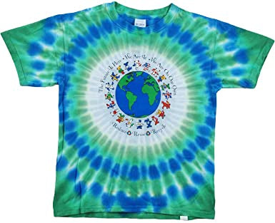 Sundog Grateful Dead Shred Bears Tie Dye Tee Small