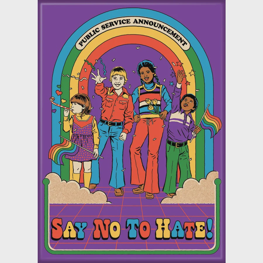 Say No To Hate Magnet AB - Purple