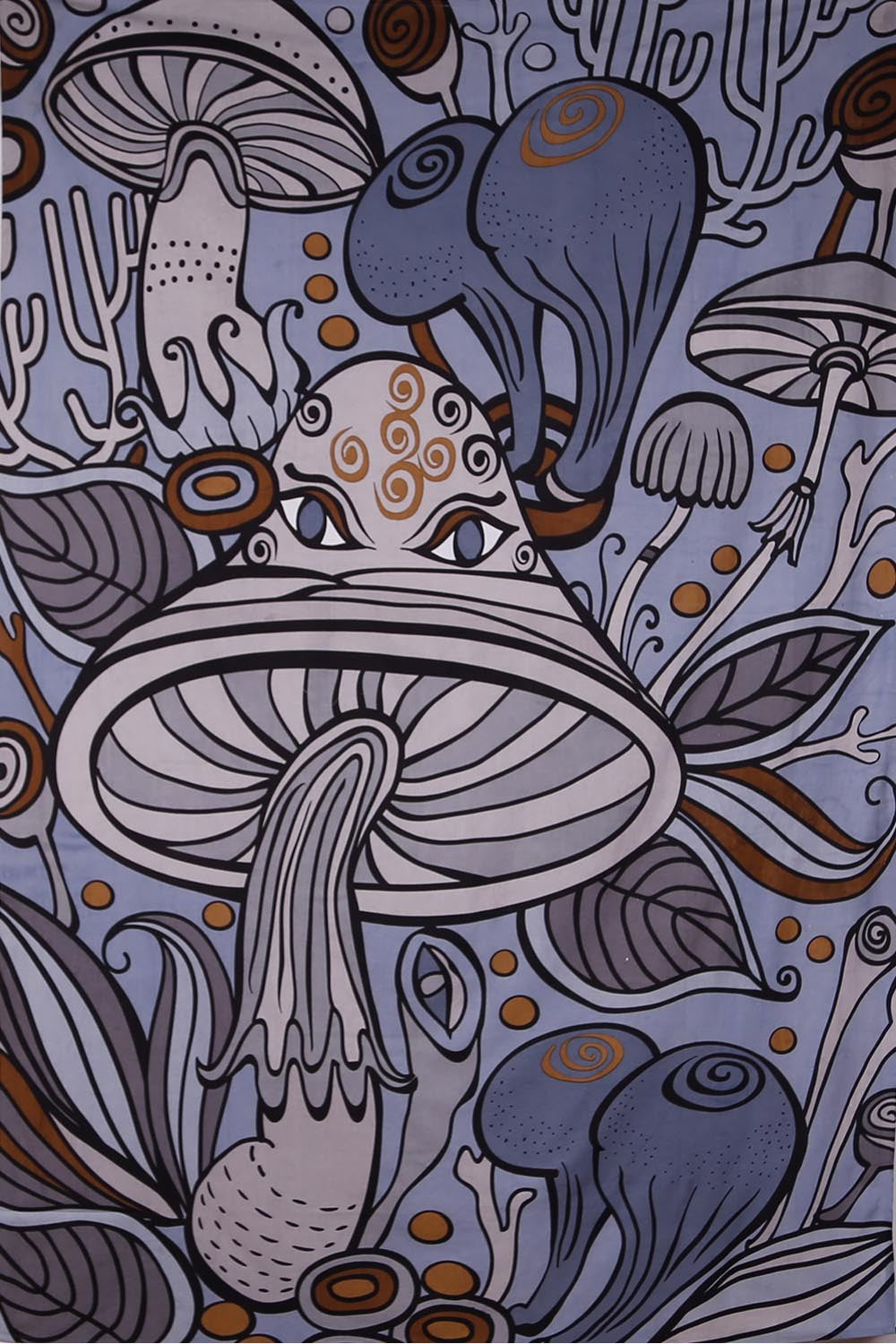 Shroom Teacher Grey Tapestry