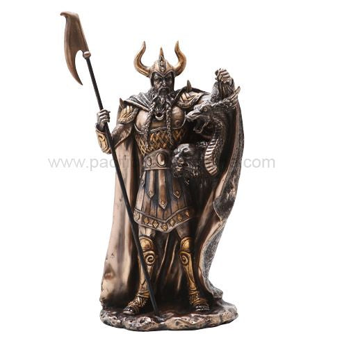 Loki Norse Trickster God Bronze Statue