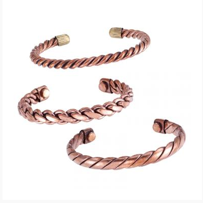 Magnetic Copper Bracelet - Braided Band