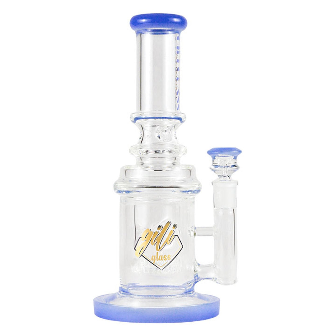 Skeye - Gili Glass 10.5" Tube Shift - Barrel Perc w/Ice Pinch Water Pipe