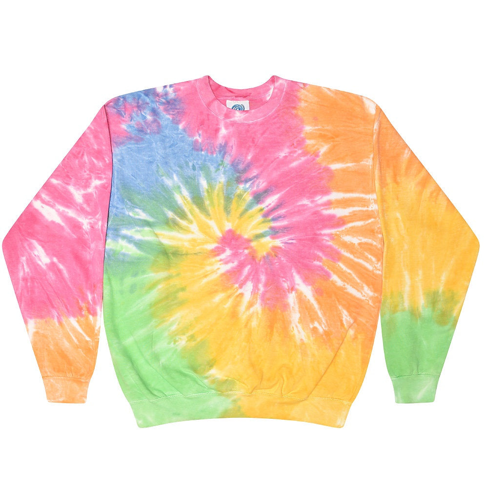 Colortone Tie Dye Crew Neck Fleece - Eternity