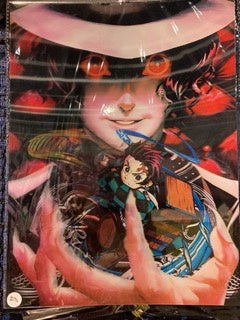 3D Poster - Demon Slayer Muzan, Tanjiro, Nezuko, Zenitsu