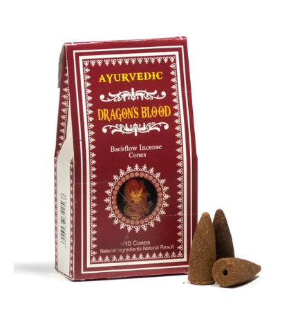 Ayurvedic - Dragon's Blood Backflow Incense Cones