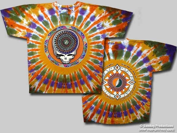 Grateful Dead Dancing Bears Tie-Dye T-Shirt - 4XL