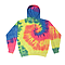 Colortone Tie Dye Pullover Hoodie - Neon Rainbow